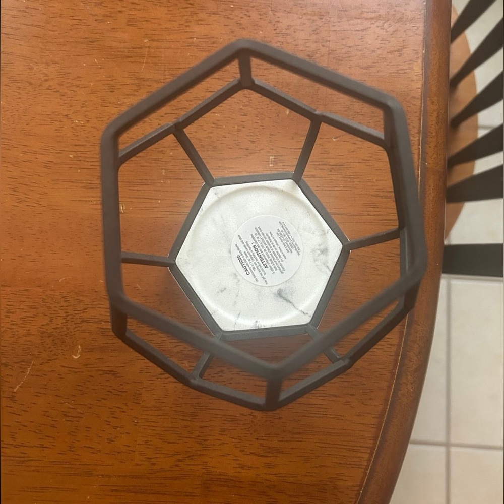 Bath & Body Works Black Metal Candle Holder